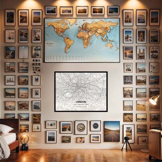 London in Light Poster - Street Map 8